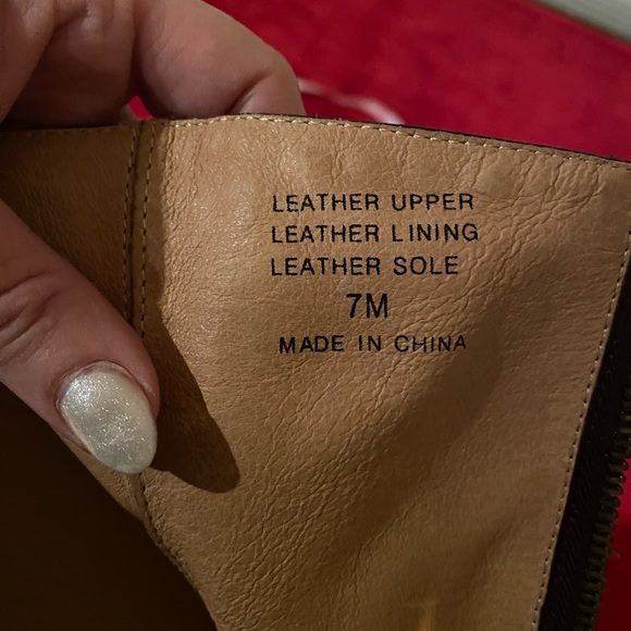 Gee Wawa Anthropology Leather dark brown leather Boot - Picture 6 of 11